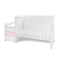 Letto MAXI PLUS NEW white+orchid pink /Letto per bambini+mobiletto multifunzionale/